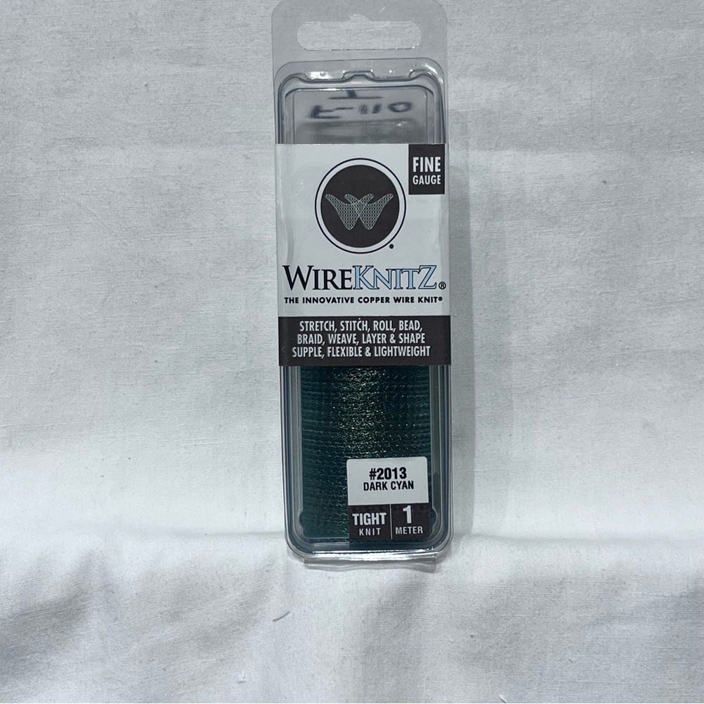 WireKnitZ Dark Cyan Fine Gauge, Tight Knit Wire